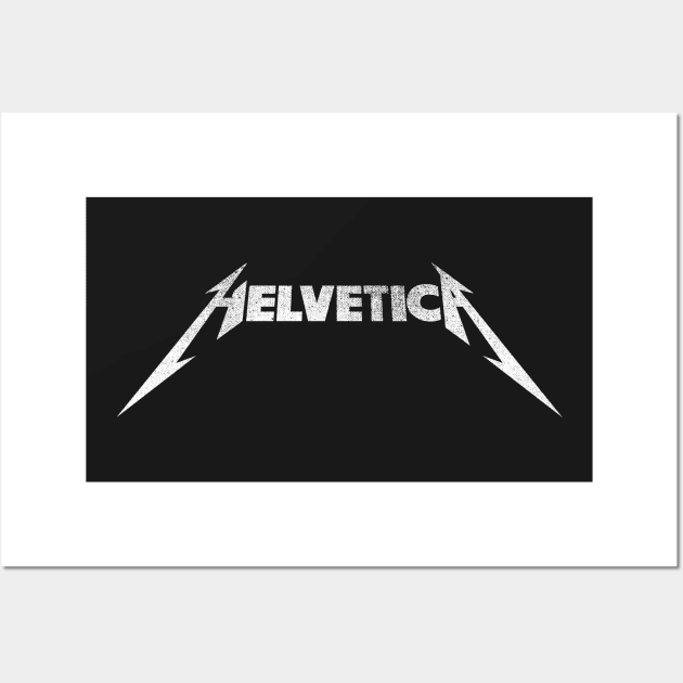 Helvetica ROCKS Wall Art by RetroLogosDesigns